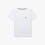 Lacoste Boys Crew Neck T-Shirt - White - thumbnail image 1
