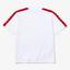 Lacoste Boys Crew Neck Lettered Bands Cotton T-Shirt - White/Red