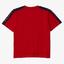 Lacoste Boys Crew Neck Lettered Bands Cotton T-Shirt - Red/Navy - thumbnail image 2