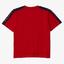 Lacoste Boys Crew Neck Lettered Bands Cotton T-Shirt - Red/Navy