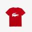 Lacoste Boys Croc T-Shirt - Red/White - thumbnail image 1