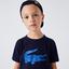 Lacoste Boys Croc T-Shirt - Navy Blue (2023) - thumbnail image 1