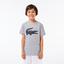 Lacoste Boys Croc T-Shirt - Grey Chine - thumbnail image 1