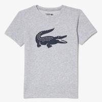 Lacoste Boys Croc T-Shirt - Grey Chine