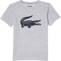 Lacoste Boys Croc T-Shirt - Grey Chine