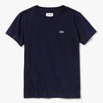 Lacoste Boys Colourblock Tennis Tee - Navy Blue