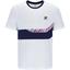 Fila Mens Solar Power Short Sleeved Speed Crew Top - White/Fila Navy - thumbnail image 1