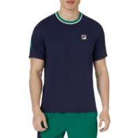 Fila Mens Pro Heritage Short Sleeved T-Shirt - Fila Navy/Marine Green