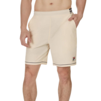 Fila Mens Pro Heritage Woven Tennis Shorts - Ecru