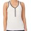 Fila Womens Racer Back Tank - Ecru/Navy - thumbnail image 1