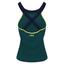Fila Womens Heritage Halter Tank Top - Deep Teal - thumbnail image 2