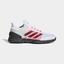 Adidas Mens Adizero Ubersonic 2 Tennis Shoes - White/Black/Pink - thumbnail image 1