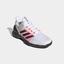Adidas Mens Adizero Ubersonic 2 Tennis Shoes - White/Black/Pink - thumbnail image 4