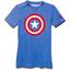 Under Armour Boys Captain America Fitted Top - Royal Blue/Red - thumbnail image 1