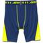 Under Armour Boys HeatGear Baselayer Long Shorts - Yellow/Blue - thumbnail image 2