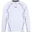 Under Armour Mens HeatGear Long Sleeve Compression Top - White - thumbnail image 1
