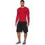 Under Armour Mens HeatGear Long Sleeve Compression Top - Red - thumbnail image 2
