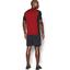 Under Armour Mens Raid Microthread Short Sleeve Tee - Black/Red - thumbnail image 5