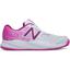 New Balance Womens 696v3 Tennis Shoes - White/Pink - thumbnail image 1