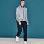 Lacoste Mens Colourblock Tracksuit - White/Navy - thumbnail image 3