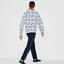 Lacoste Mens Print Tracksuit - White/Navy - thumbnail image 4