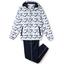 Lacoste Mens Print Tracksuit - White/Navy - thumbnail image 1