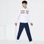 Lacoste Mens Coloured Bands Tracksuit - White - thumbnail image 2