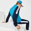 Lacoste Mens Sport Light Colourblock Tracksuit - Turquoise/Navy Blue - thumbnail image 5