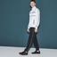 Lacoste Mens Contrast Bands Tracksuit - White/Black - thumbnail image 2