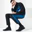 Lacoste Mens Colourblock Sweatsuit - Black/Blue/White - thumbnail image 2