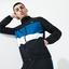 Lacoste Mens Colourblock Sweatsuit - Black/Blue/White - thumbnail image 3