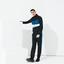 Lacoste Mens Colourblock Sweatsuit - Black/Blue/White - thumbnail image 5