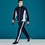 Lacoste Sport Mens Taffeta Tracksuit - Navy/White - thumbnail image 2