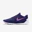 Nike Womens Free 5.0+ Running Shoes - Deep Royal Blue/Fuchsia Flash - thumbnail image 3