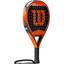 Wilson Carbon Force Smart Padel Racket - Black/Orange - thumbnail image 2