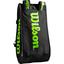 Wilson Super Tour 15 Racket Bag - Black/Green - thumbnail image 4