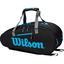Wilson Ultra 9 Racket Bag - Black/Blue - thumbnail image 1