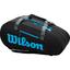 Wilson Ultra 15 Racket Bag - Black/Blue - thumbnail image 1