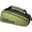 Wilson Super Tour Blade 9 Racket Bag - Black/Green - thumbnail image 1
