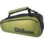 Wilson Super Tour Blade 9 Racket Bag - Black/Green - thumbnail image 2