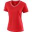 Wilson Womens Team V-Neck T-Shirt - Red - thumbnail image 1