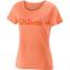 Wilson Womens Script Tech T-Shirt - Burn Orange - thumbnail image 1