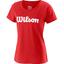 Wilson Womens Script Tech T-Shirt - Red/White - thumbnail image 1