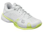 Wilson Womens Rush Pro Hard Court Tennis Shoes - White/Cyber Green - thumbnail image 1
