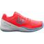 Wilson Womens Rush Pro 3 Tennis Shoes - Fiery Coral/White/Blue - thumbnail image 1