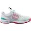Wilson Kids Kaos QL Tennis Shoes - White/Sangria - thumbnail image 1