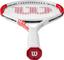 Wilson Six.One 95 Tennis Racket - White/Red - thumbnail image 6