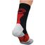 Wilson Mens Professional Crew Tennis Socks (1 Pair) - Black/Red - thumbnail image 2