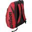 Wilson Rak Pak 6 Racket Padel Tennis Bag - Red/Black - thumbnail image 3