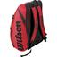 Wilson Rak Pak 6 Racket Padel Tennis Bag - Red/Black